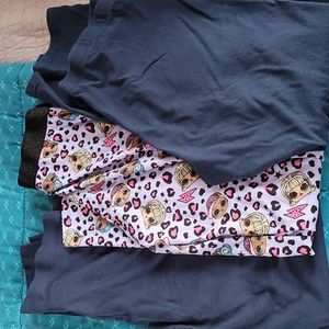 3 pair girls leggings sz xl 14/16